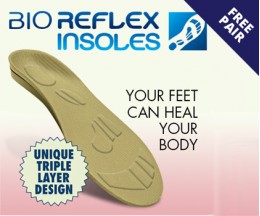 BioReflex Insoles. Mens & Ladies sizes. 
